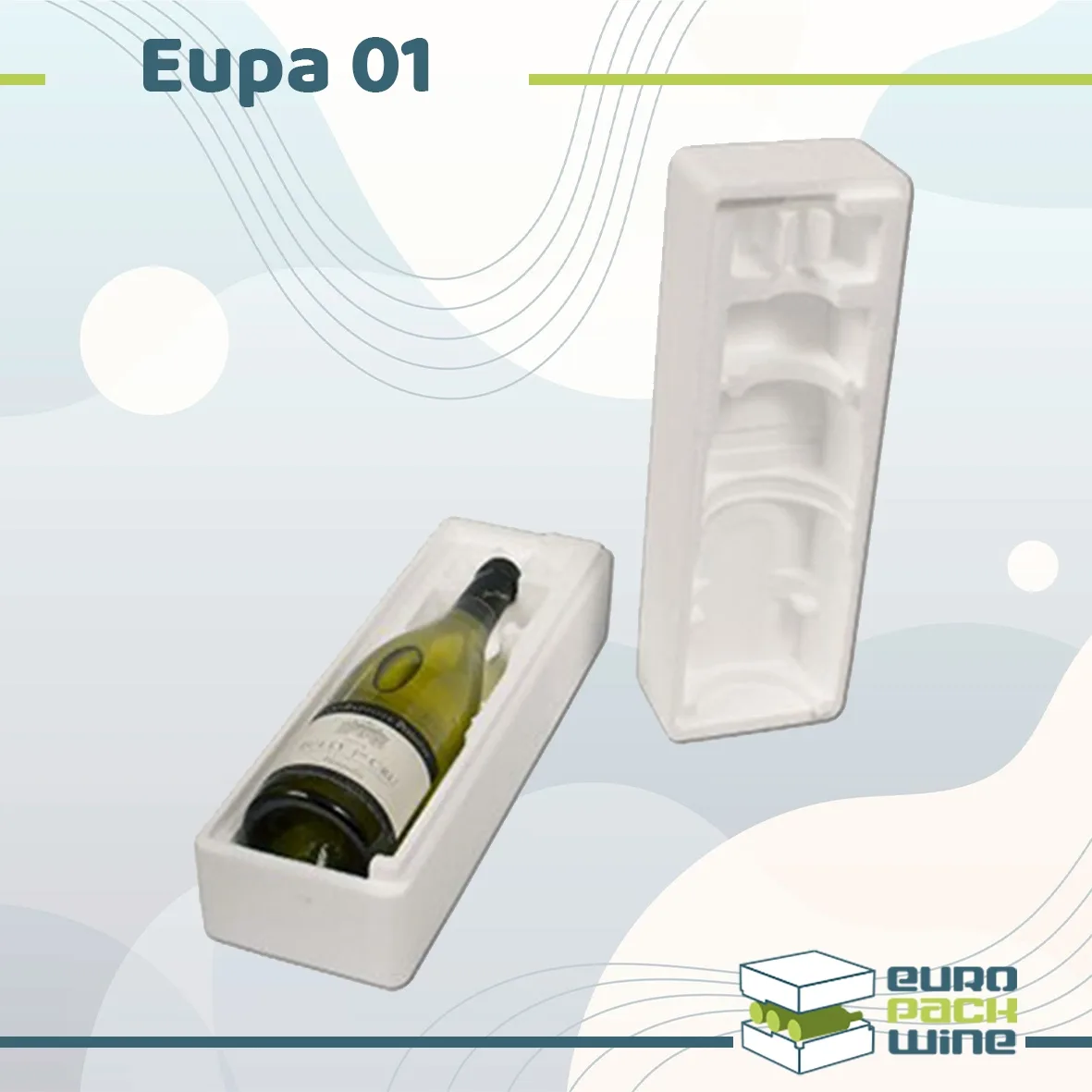 Coffret polystyrene 1 bouteille