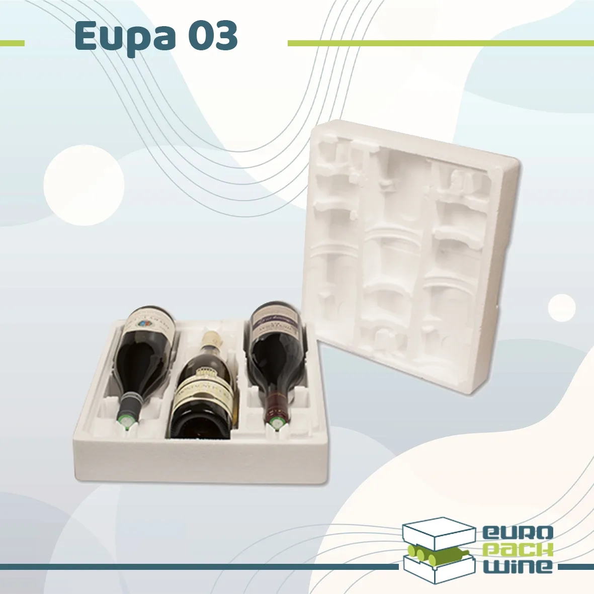 Coffret polystyrene 3 bouteilles