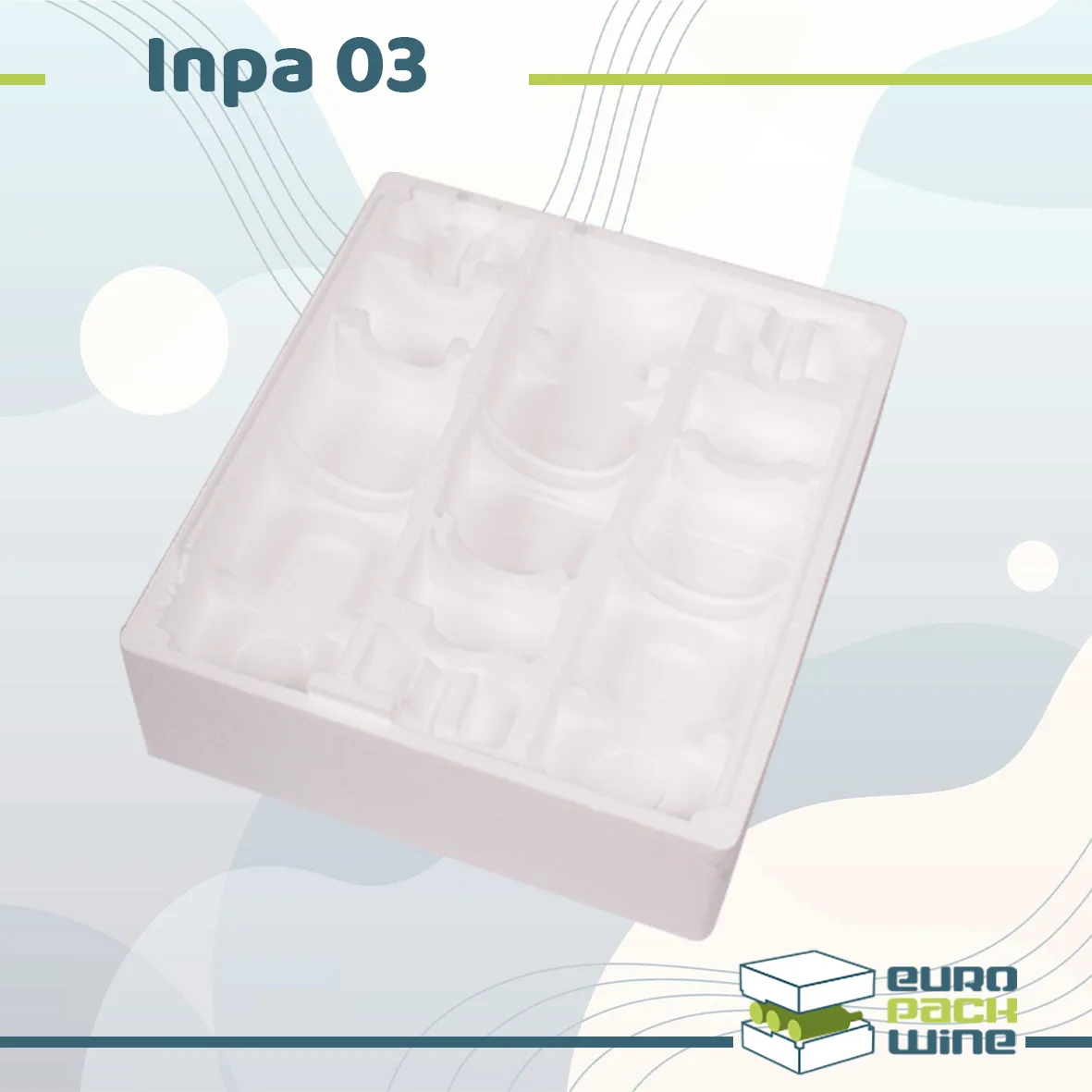 Intercalaire polystyrene 3 bouteilles